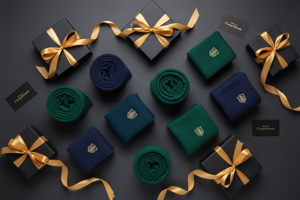 Corporate Scarves - Diagonal Shield Crest