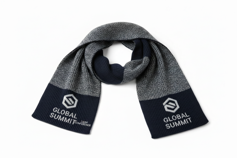 Navy & Silver Scarf Variation